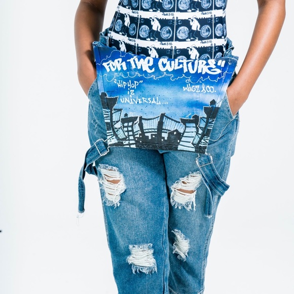 For the Culture Denim Overalls - Picture 4 of 4